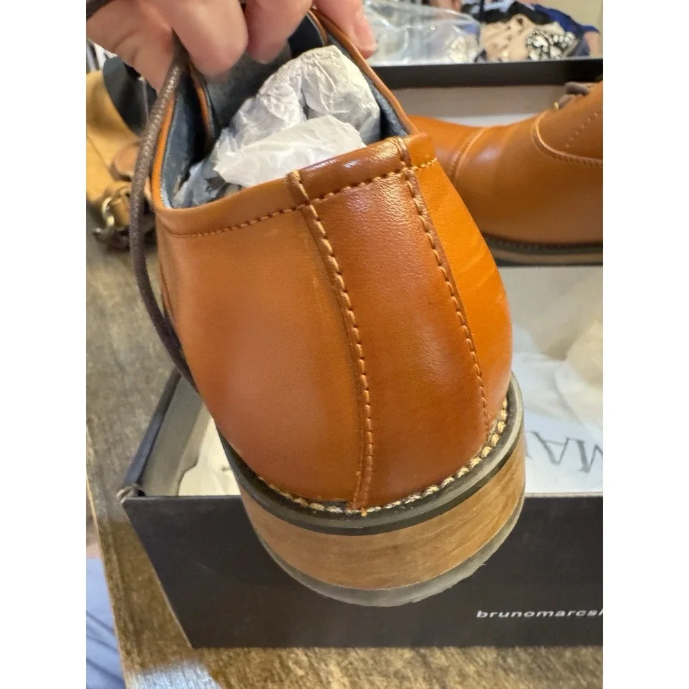 Bruno Marc Louise 2 Cap Toe Brown Dress Oxford‎ Shoe